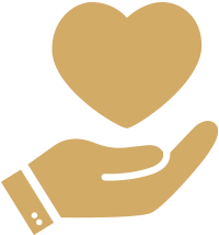 hand holding a heart