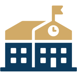 Municipal building icon representing OnView security solutions for public sector and civic facilities.