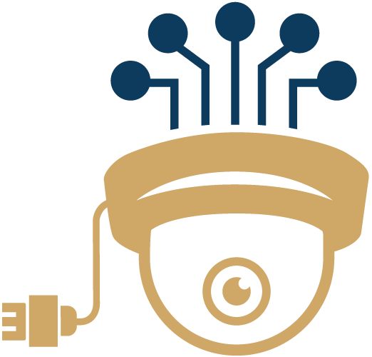 Camera connection icon representing integration with OnView Live Surveillance Monitoring.