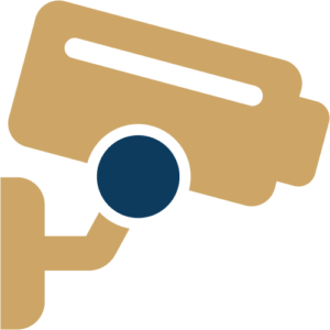 Wall-mounted security camera icon representing OnView video surveillance and camera security solutions.